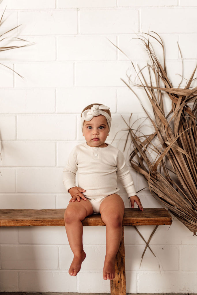 Halo Organic Long Sleeve Bodysuit