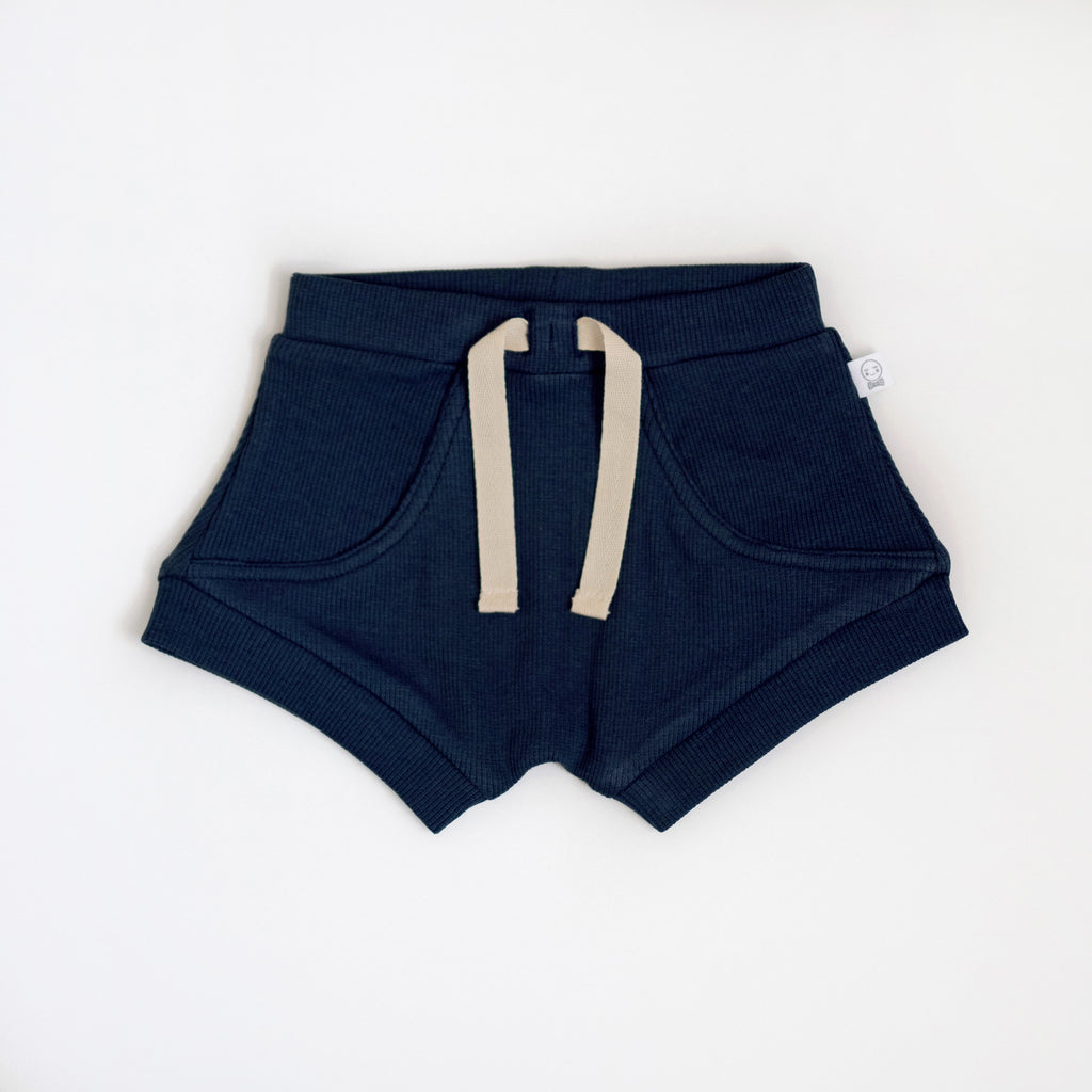 Navy Organic Shorts