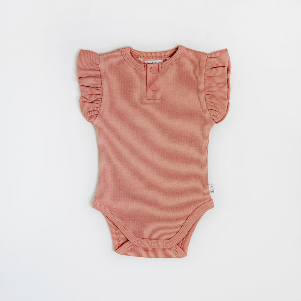 Rose Short Sleeve Organic Bodysuit