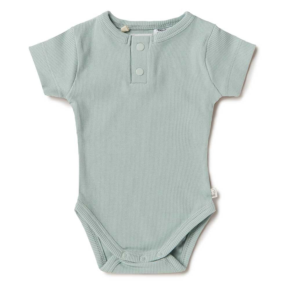 Sage Short Sleeve Organic Bodysuit