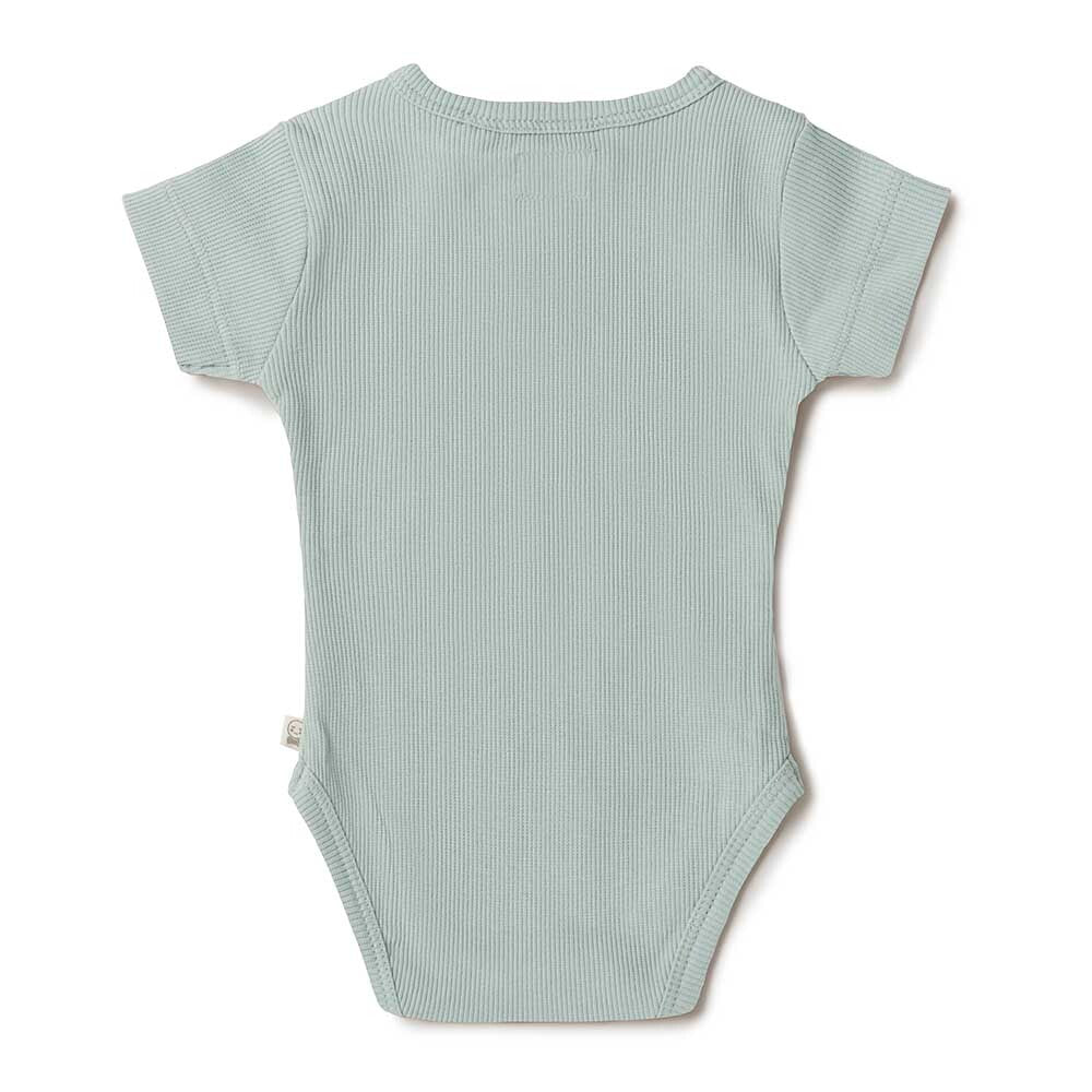 Sage Short Sleeve Organic Bodysuit