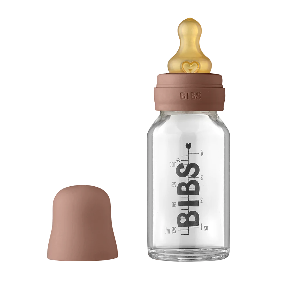 BIBS Glass Bottle Set - 110ml - Woodchuck (Latex)