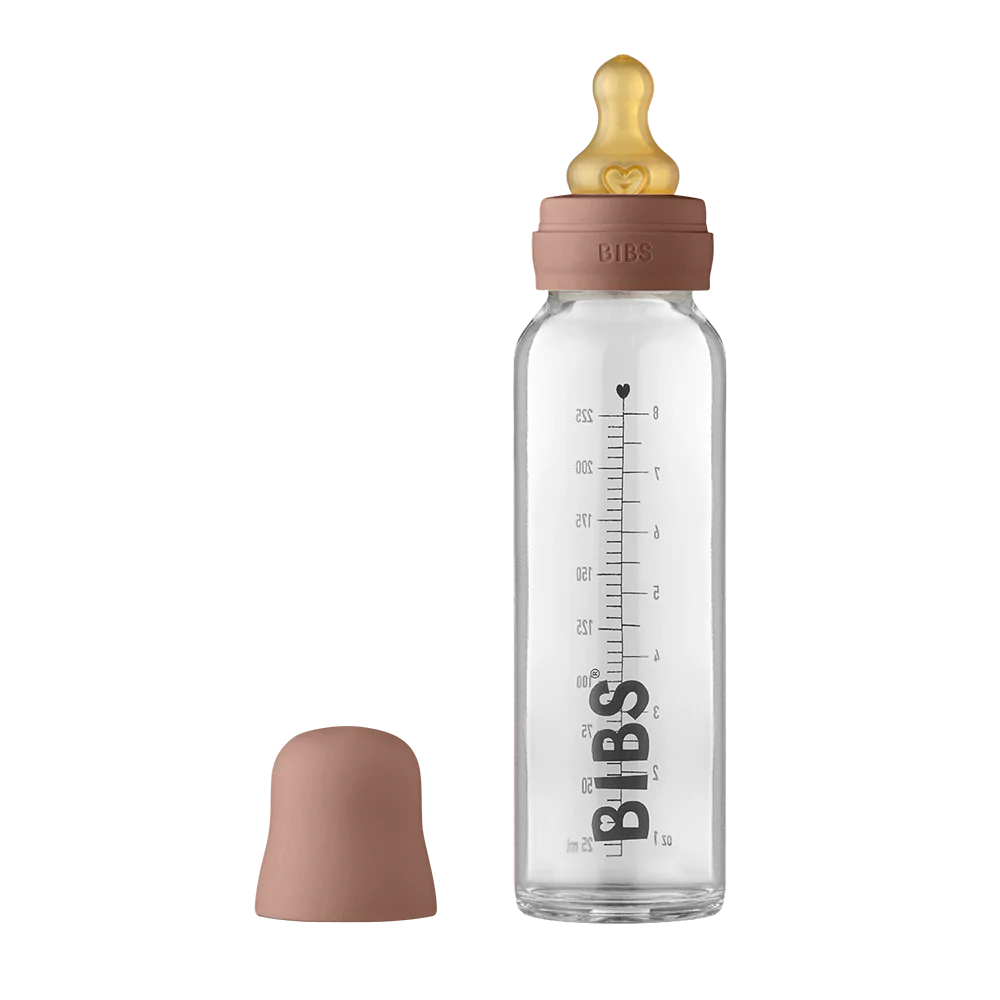 BIBS Glass Bottle Set - 225ml - Woodchuck (Latex)