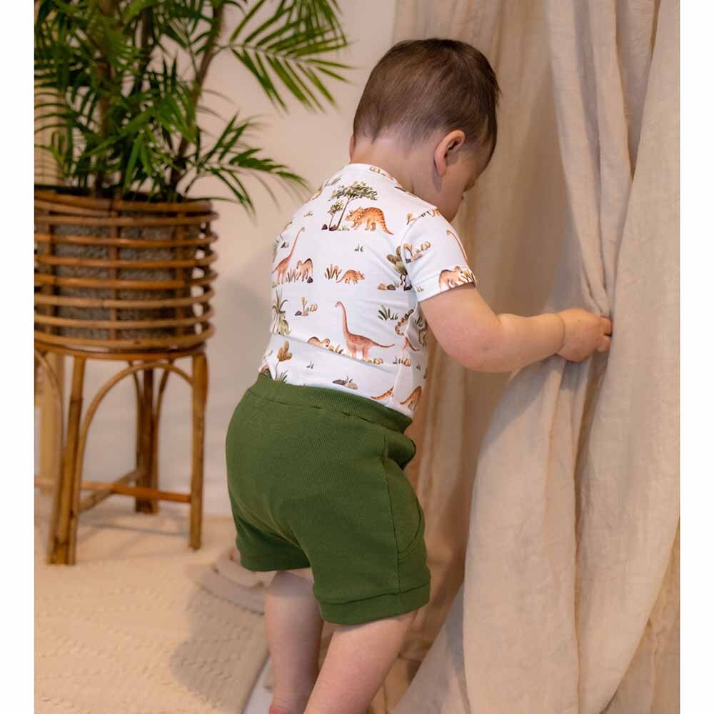 Olive Organic Shorts