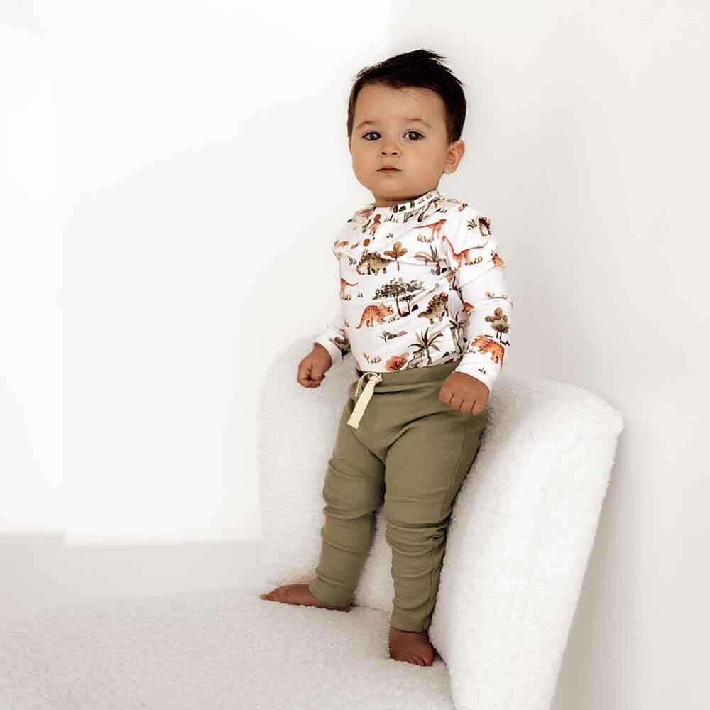 Dino Organic Long Sleeve Bodysuit