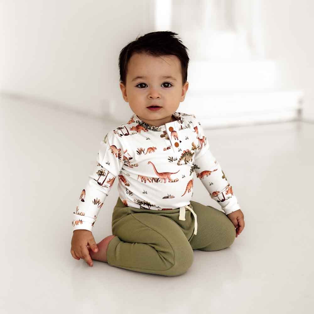 Dino Organic Long Sleeve Bodysuit