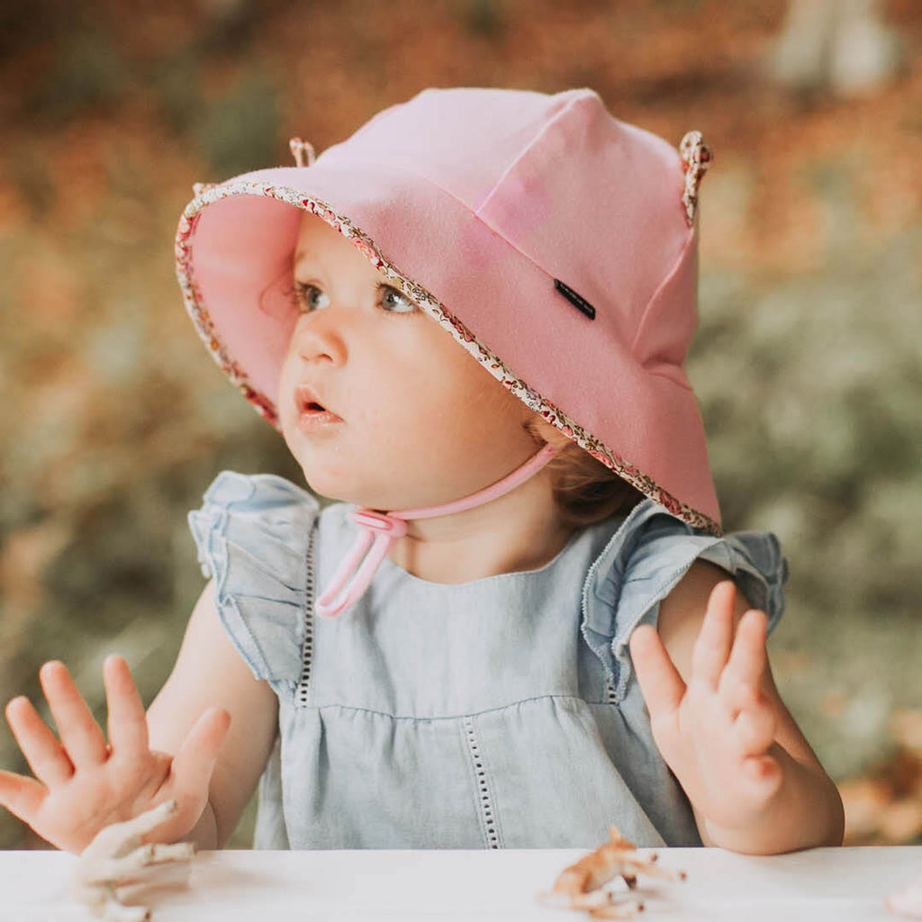 Toddler Bedhead Hats Bucket Hat - Blush (Paisley Trimmed)