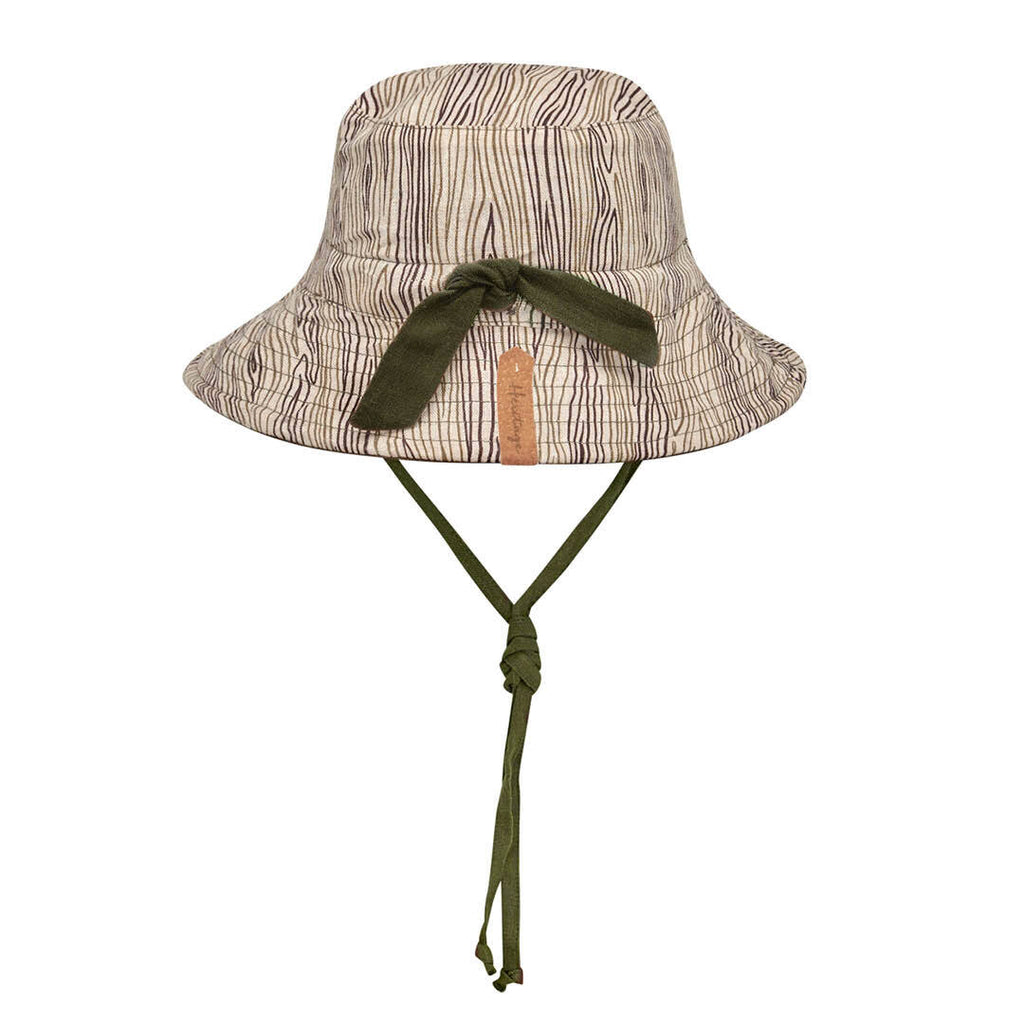 Kids Reversible Bedhead Hats Sun Hat (Bark / Olive)