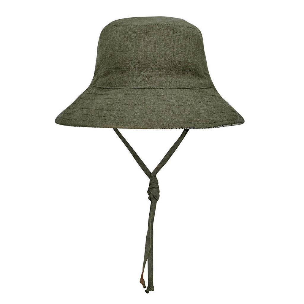 Kids Reversible Bedhead Hats Sun Hat (Bark / Olive)