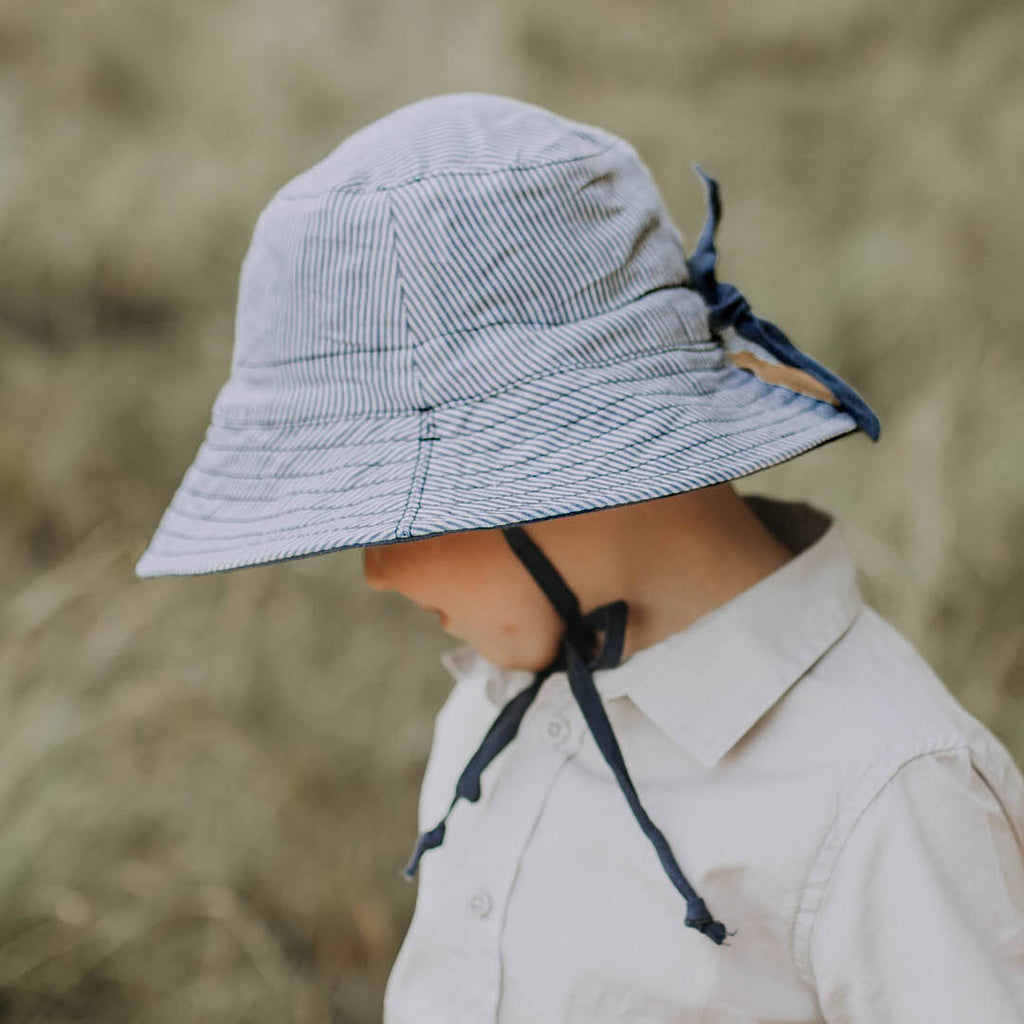 Kids Reversible Bedhead Hats Sun Hat (Charlie / Indigo)