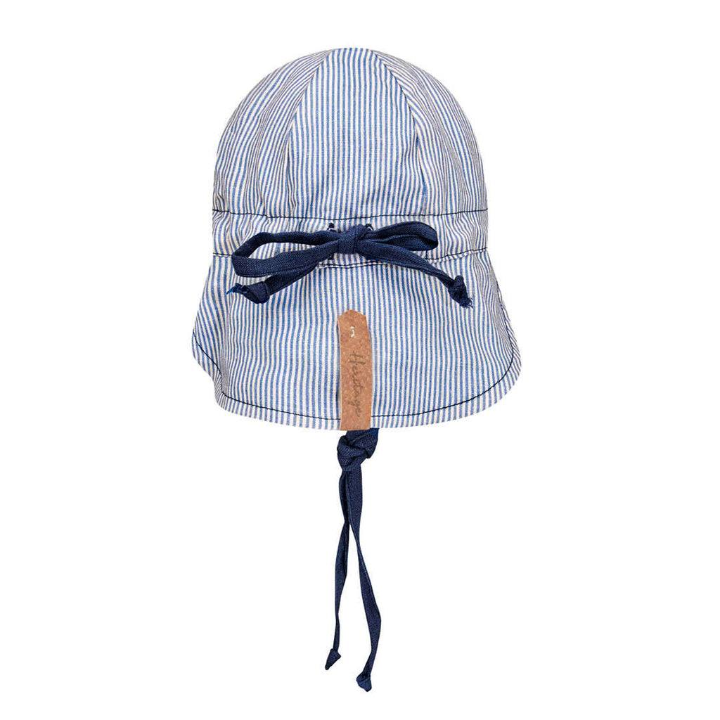 Reversible Bedhead Hats 'Lounger' Baby Flap Sun Hat (Charlie / Indigo)