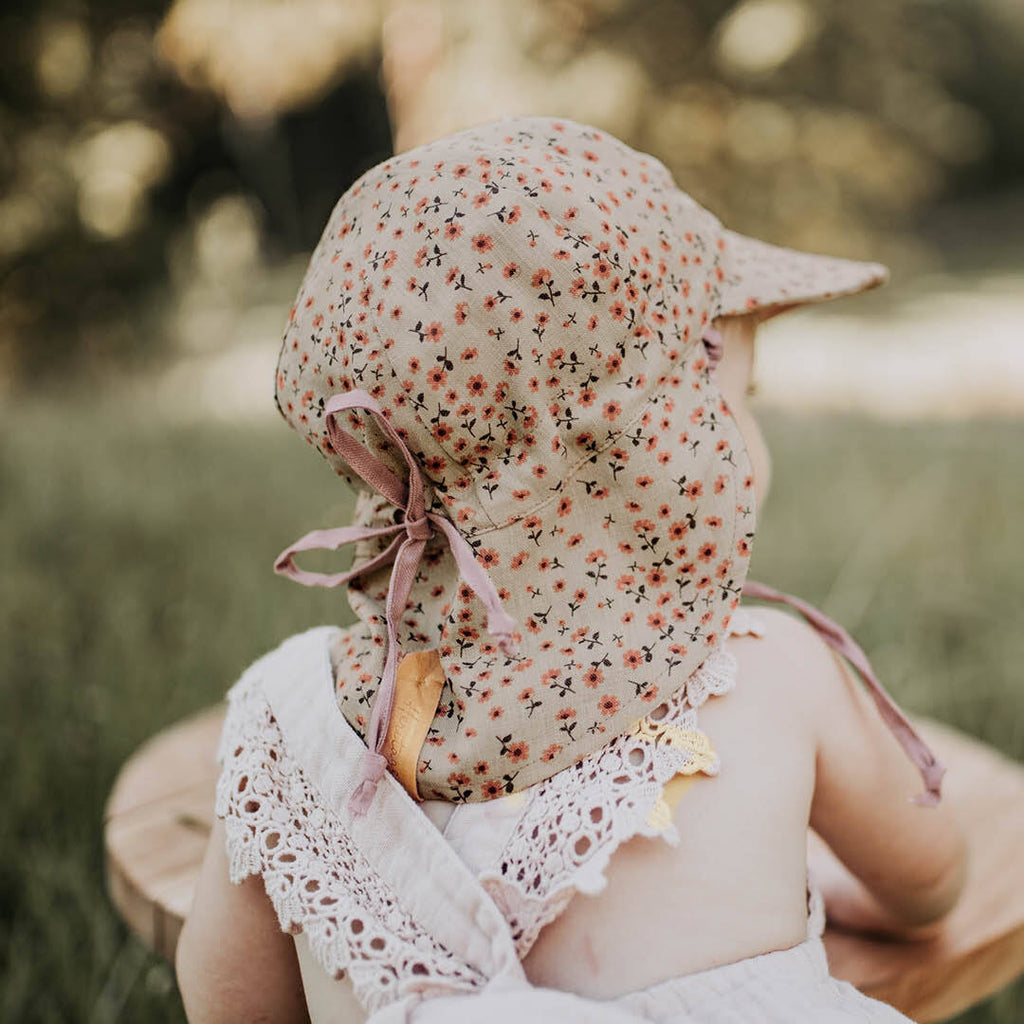 Reversible Baby Flap Bedhead Hats Sun Hat (Penny / Rosa)