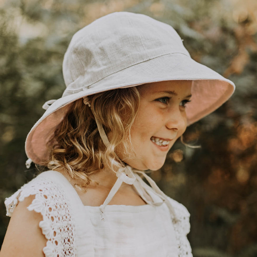 Girls Reversible Bedhead Hats Sun Hat (Frances / Flax)