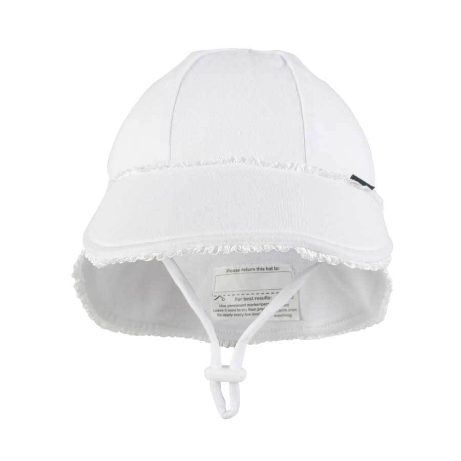 Legionnaire Bedhead Hats Flap Hat (White Ruffle Trim)