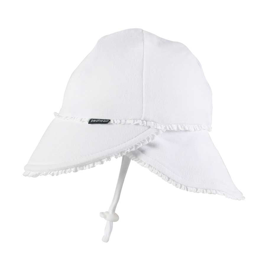Legionnaire Bedhead Hats Flap Hat (White Ruffle Trim)