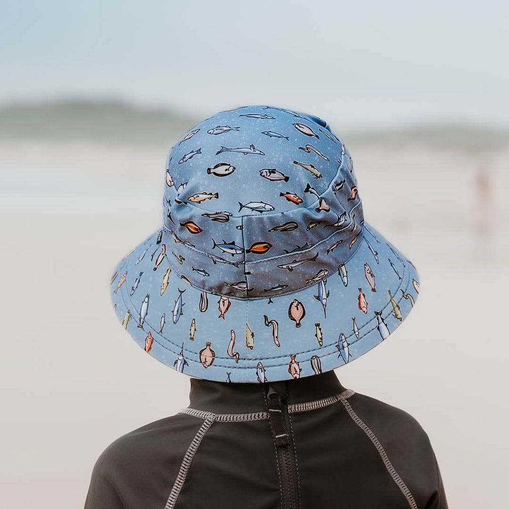 Kids Beach Bedhead Hats Bucket Sun Hat - Oceania (Swim)