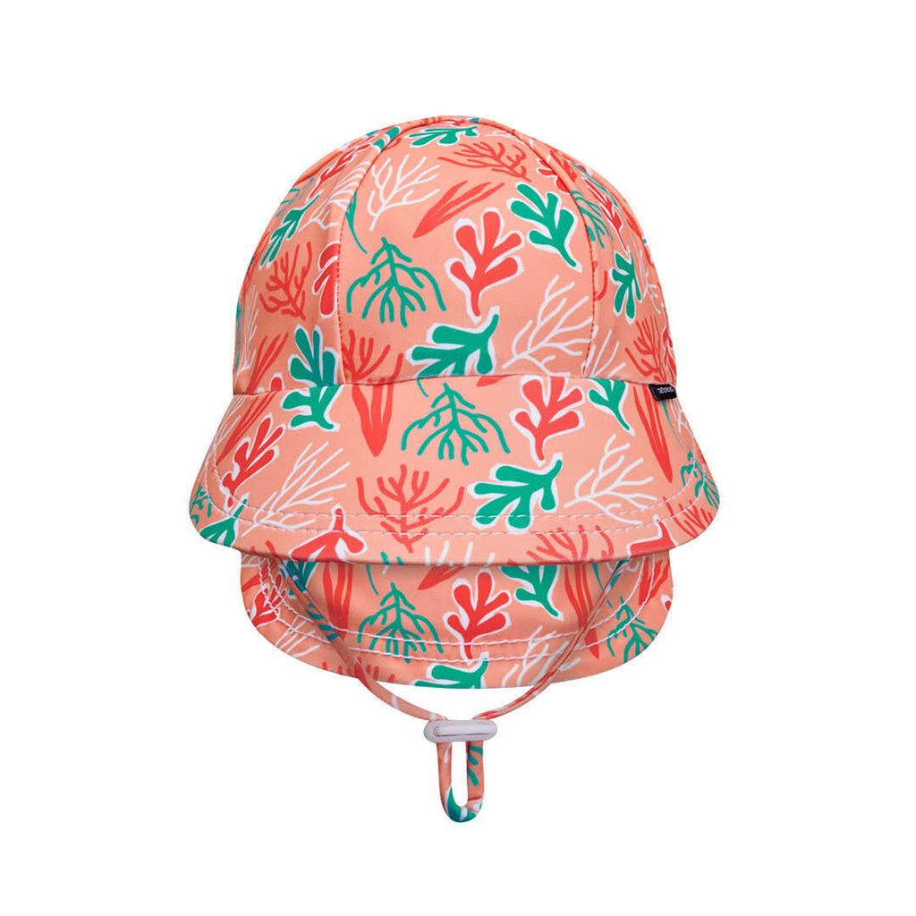 Beach Legionnaire Bedheads Hat Beach Coral Print (Swim)