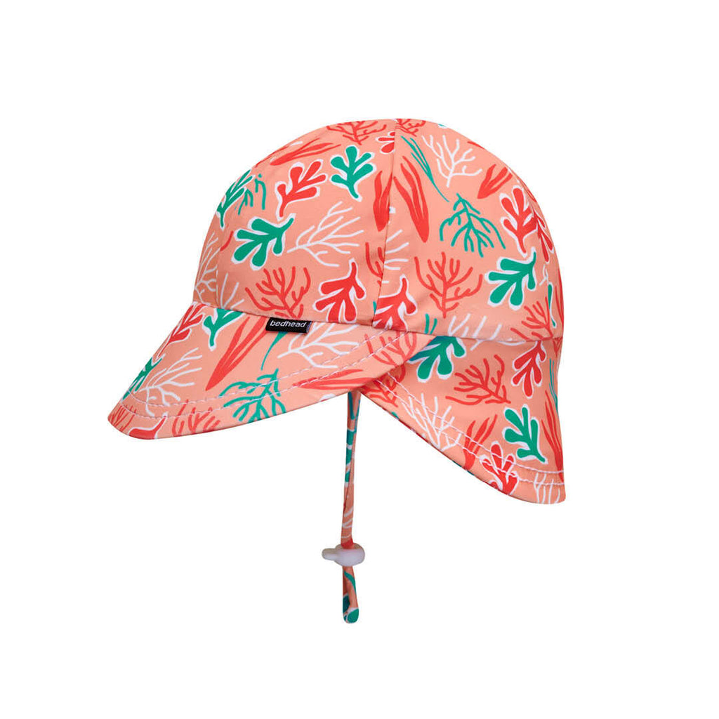 Beach Legionnaire Bedheads Hat Beach Coral Print (Swim)