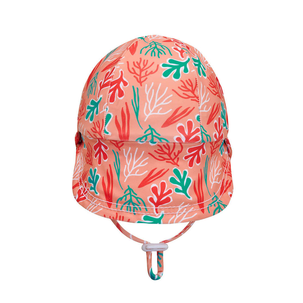 Beach Legionnaire Bedheads Hat Beach Coral Print (Swim)