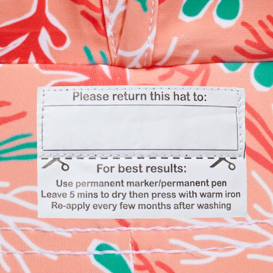 Beach Legionnaire Bedheads Hat Beach Coral Print (Swim)