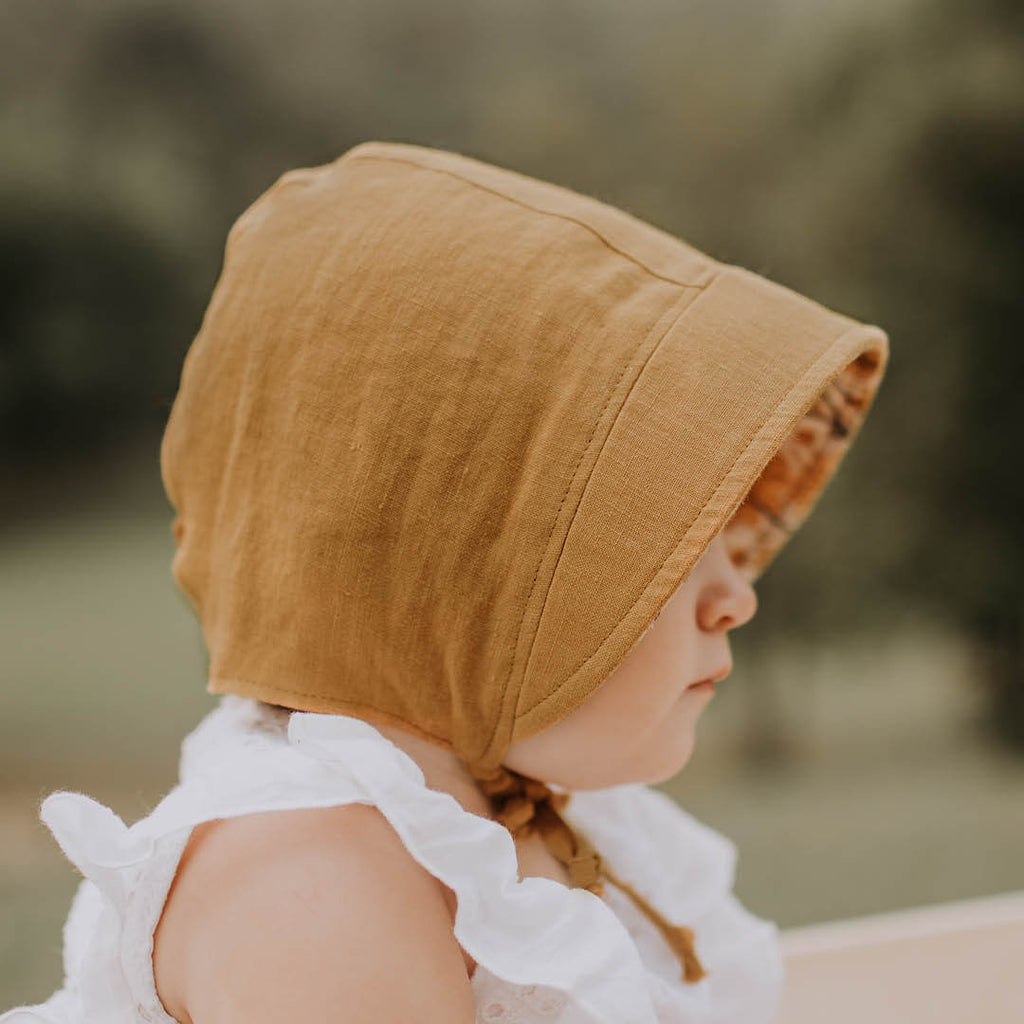 Reversible Bedhead Hats Sun Bonnet - Mabel/Maize
