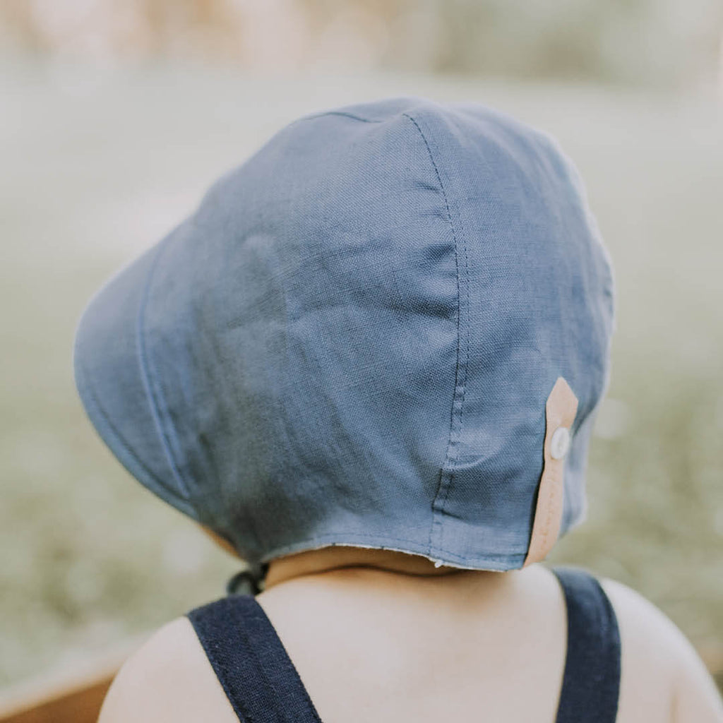 Reversible Bedhead Hats Sun Bonnet - Sprig/Steele