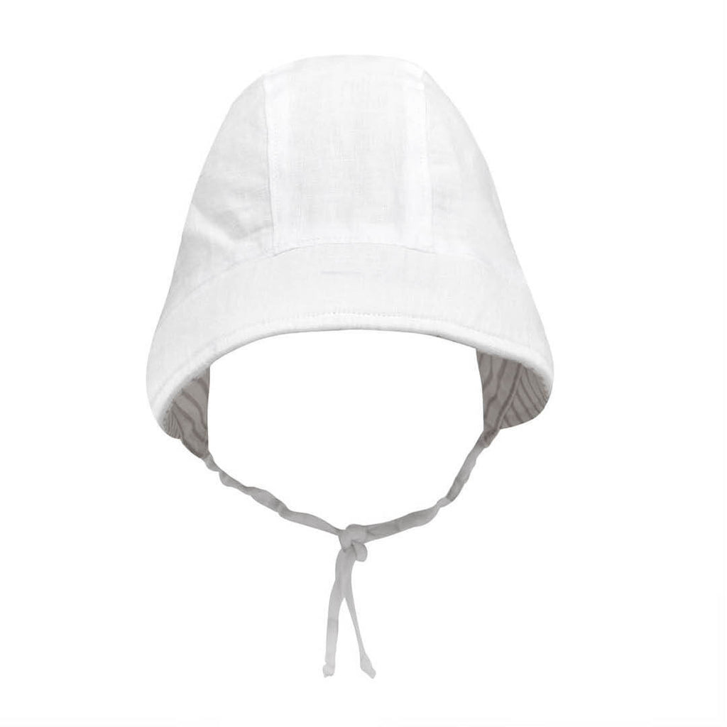 Reversible Bedhead Hats Sun Bonnet - Finley/Blanc