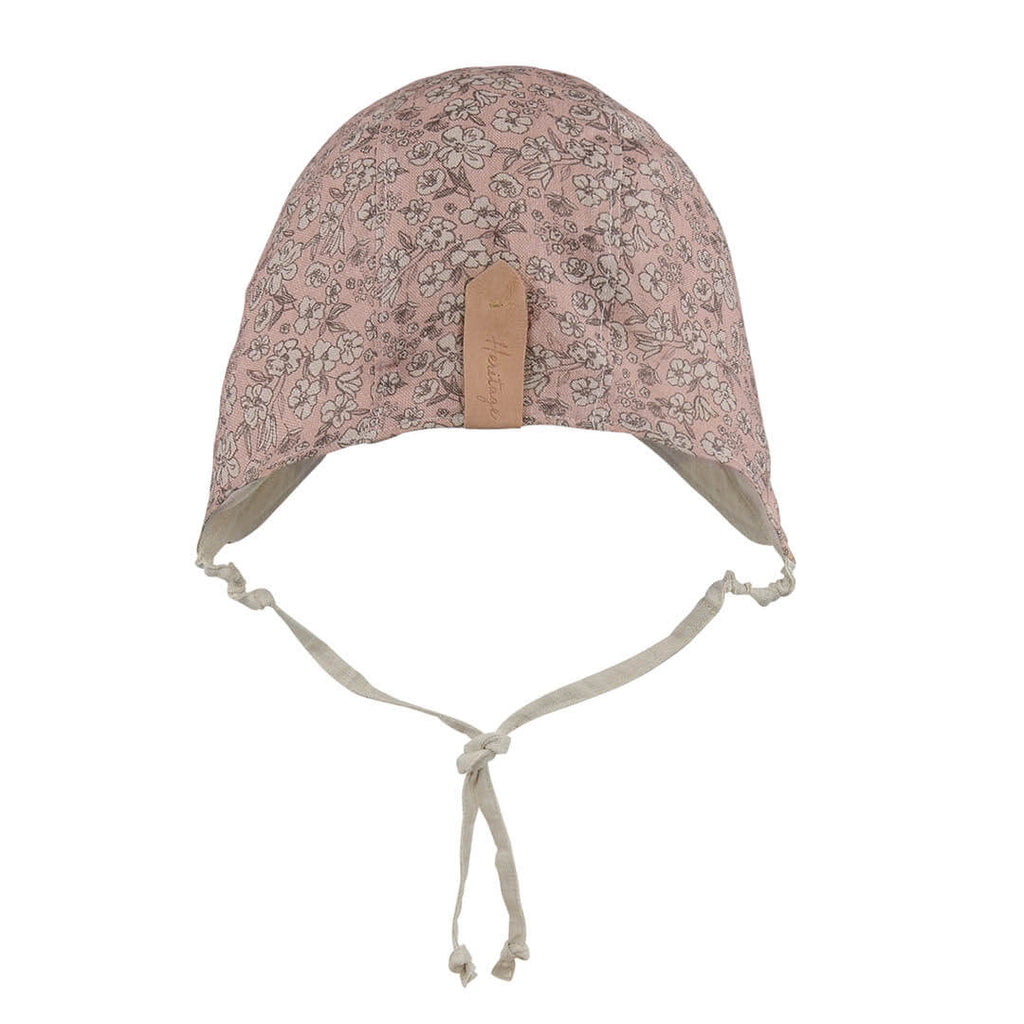 Reversible Bedhead Hats Sun Bonnet - Florence/Flax