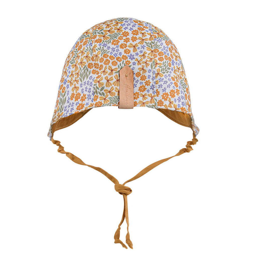 Reversible Bedhead Hats Sun Bonnet - Mabel/Maize