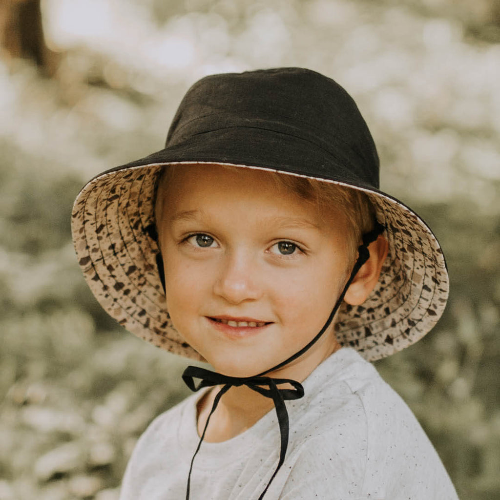 Kids Reversible Bedhead Hats Sun Hat (Ebony/Terazzo)