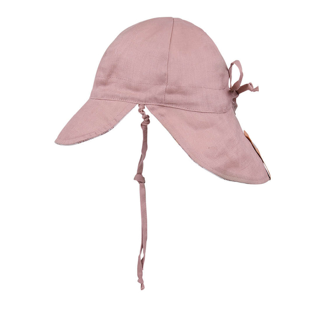 Reversible Bedhead Hats 'Lounger' Baby Flap Sun Hat (Paige/Rosa)