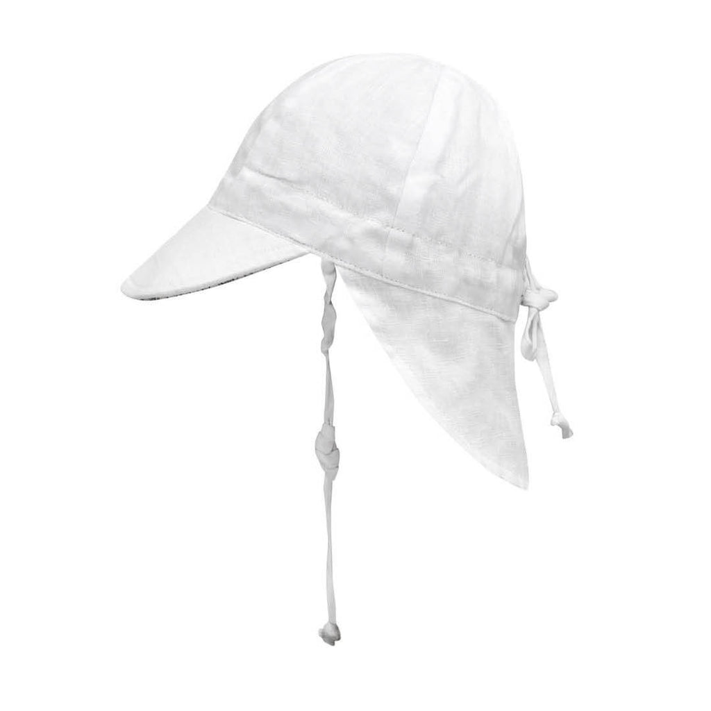 Reversible Bedhead Hats 'Lounger' Baby Flap Sun Hat (Finley/Blanc)