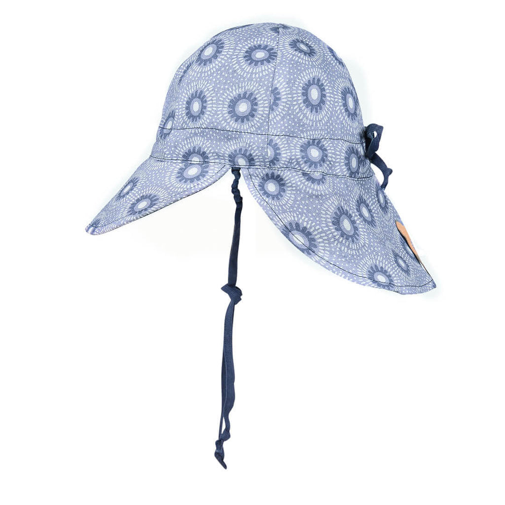 Reversible Bedhead Hats 'Lounger' Baby Flap Sun Hat (Norman/Indigo)