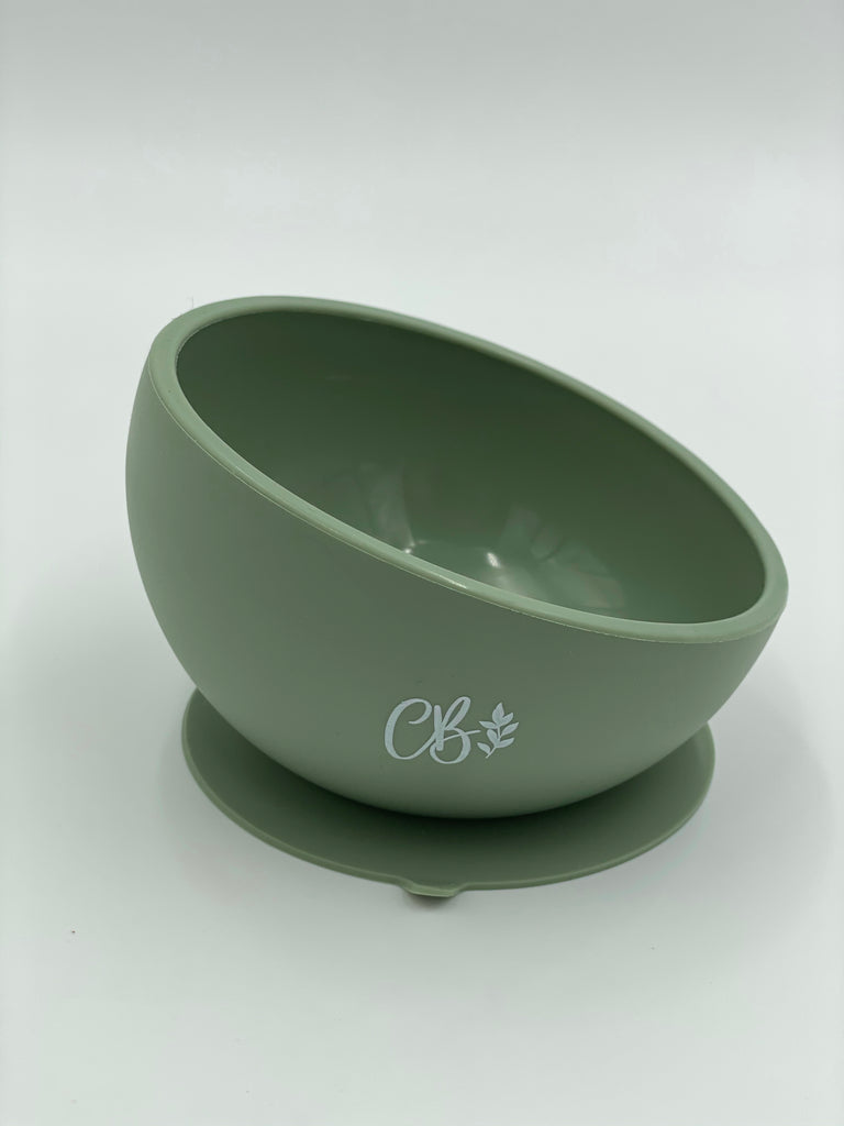 Silicone Suction Bowl - Sage