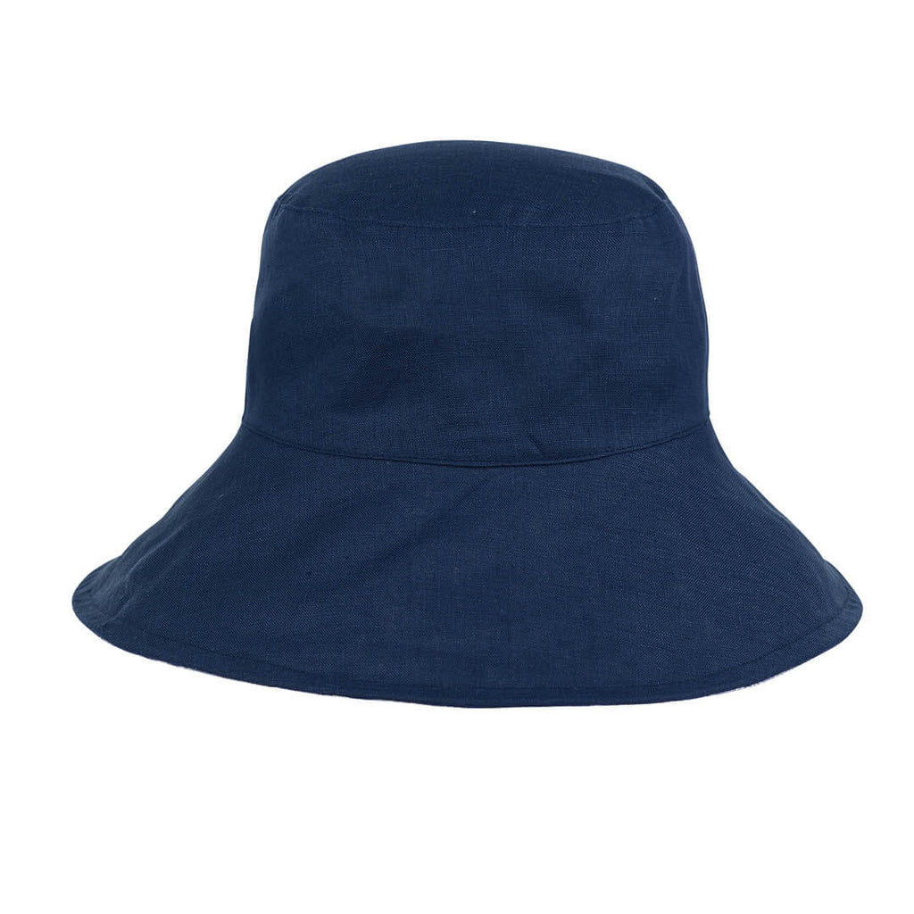 Adults Ladies Reversible Bedhead Hats Sun Hat (Norman/Indigo)
