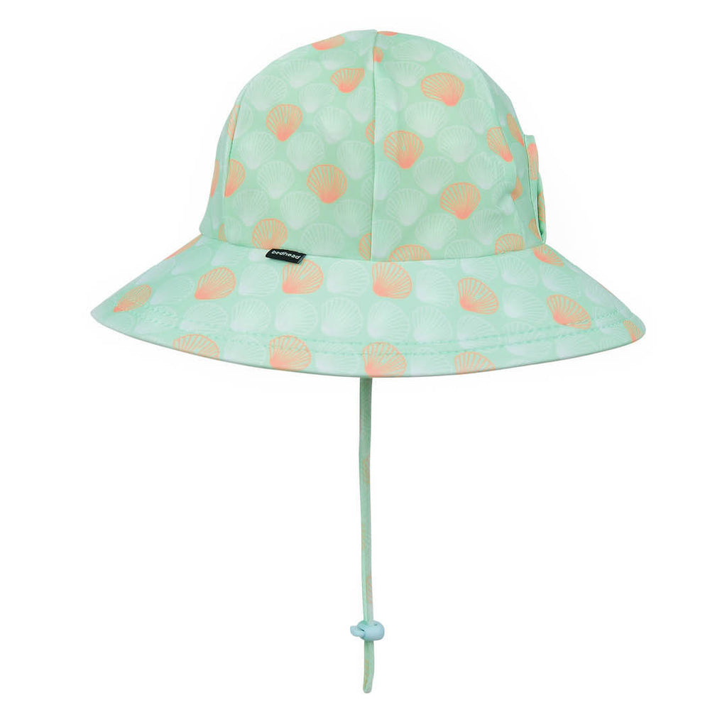 Ponytail Bedheads Hat Beach Seashell Print (Swim)