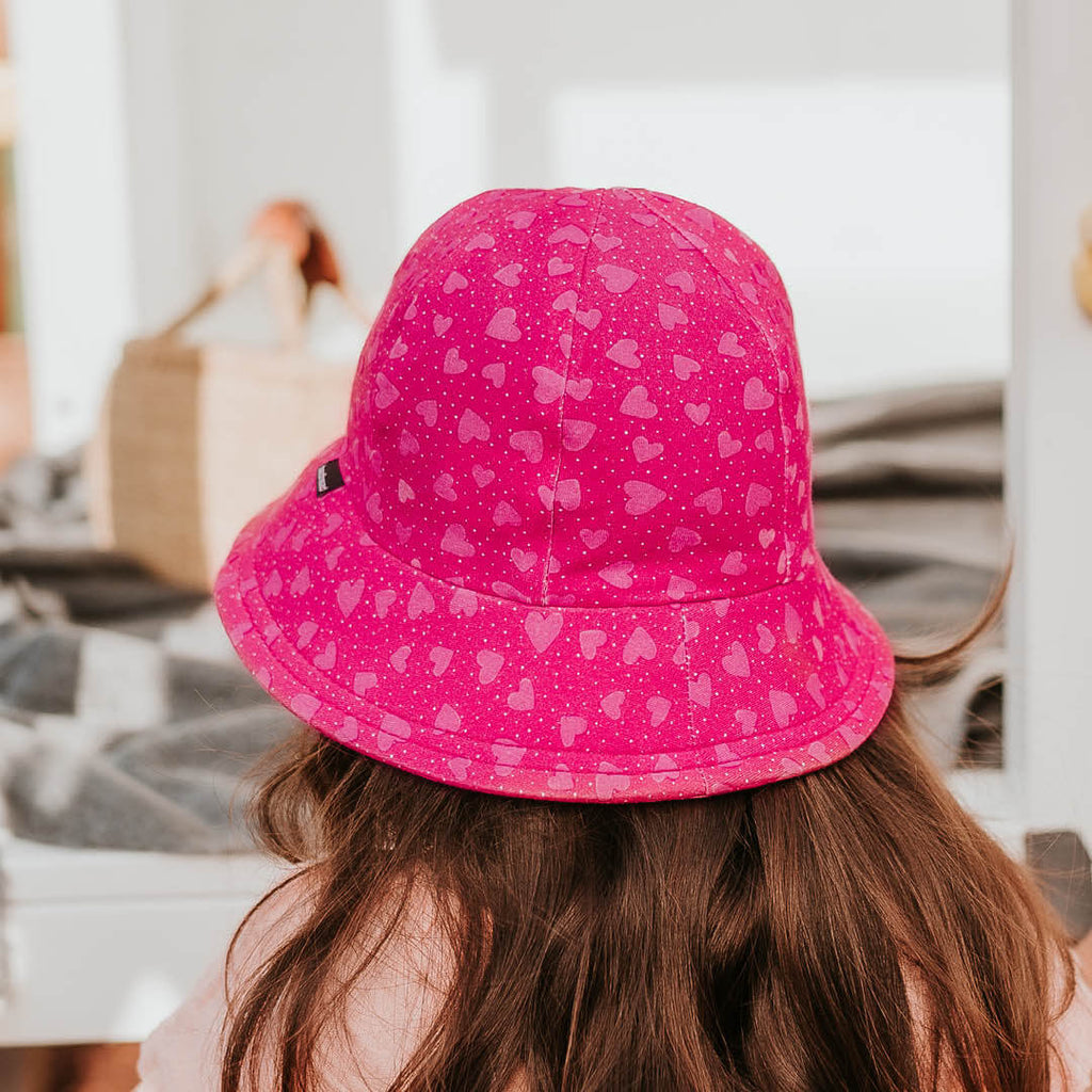 Toddler Bedhead Hats Bucket Hat - Hearts Print